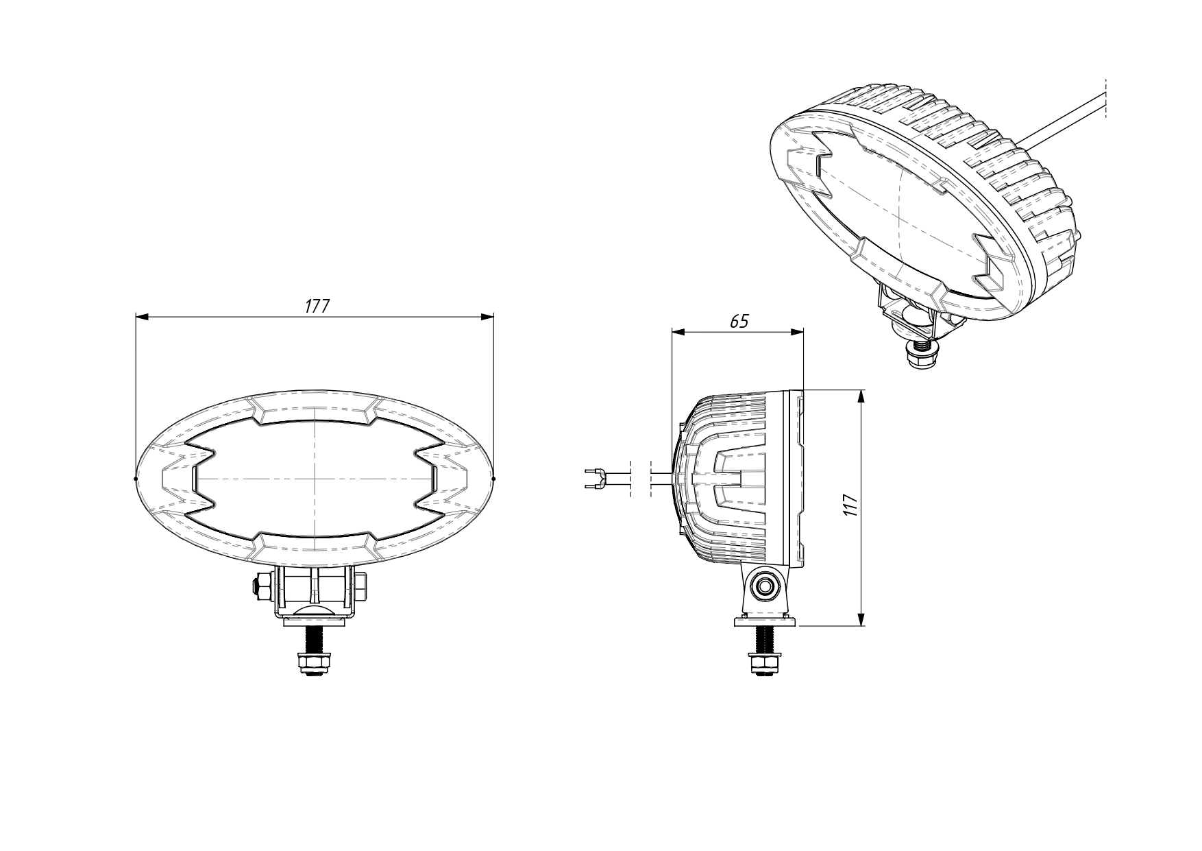 Рабочий фонарь LRD 3160 Raptor