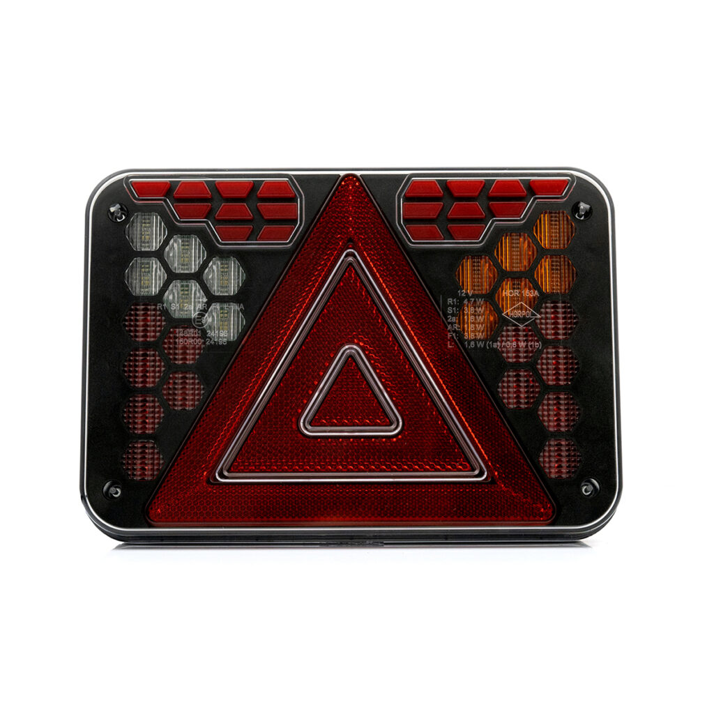 Задний комбинированный фонарь HORUS LZD 3411 (правый) с 8-контактным байонетным разъёмом (без подсветки номерного знака)