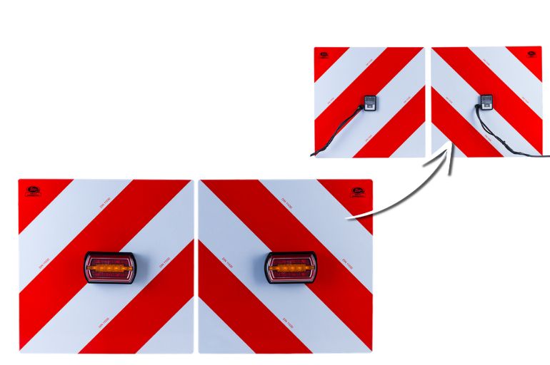 Zestaw lamp diodowych 12/24 V z tablicą ponadgabarytową ZPR 3020 (8.2.2) – złącza Superseal